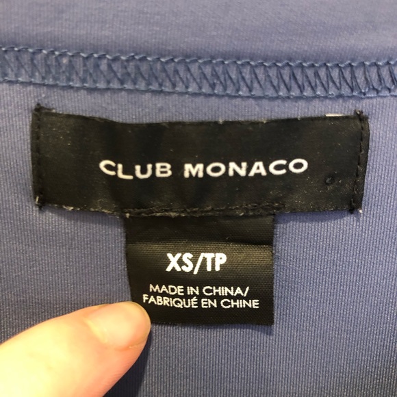 Club Monaco Relaxed Blue Shirt - Picture 4 of 4